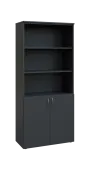 BN 5 - 8DN3 kancelářská skříň, 2-dveřová/nika, 1800x800x400, antracit