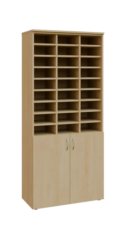 BRG - 5 kancelářská skříň, 2-dveřová, 3x registrační vložka, 1800x800x400, javor horský