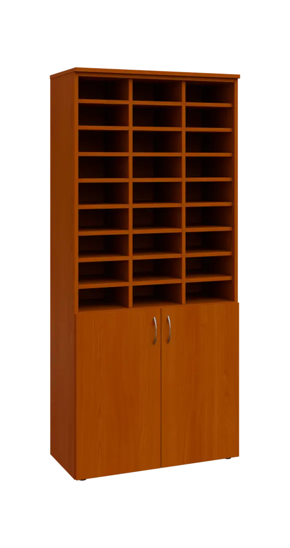 BRG - 5 kancelářská skříň, 2-dveřová, 3x registrační vložka, 1800x800x400, třešeň šumavská