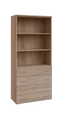 BN 5 - 84ZN kancelářská skříň, 4-zásuvková/nika, 1800x800x400, dub bardolino