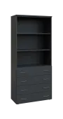 BN 5 - 84ZN kancelářská skříň, 4-zásuvková/nika, 1800x800x400, antracit