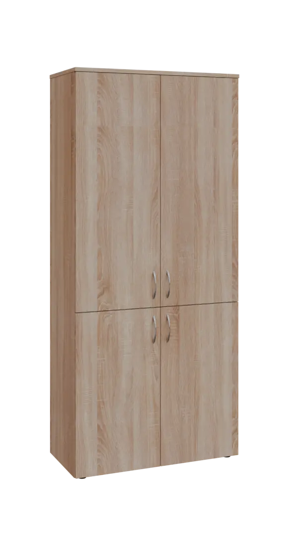 BN 5 - 84D kancelářská skříň, 4-dveřová, 1800x800x400, dub bardolino