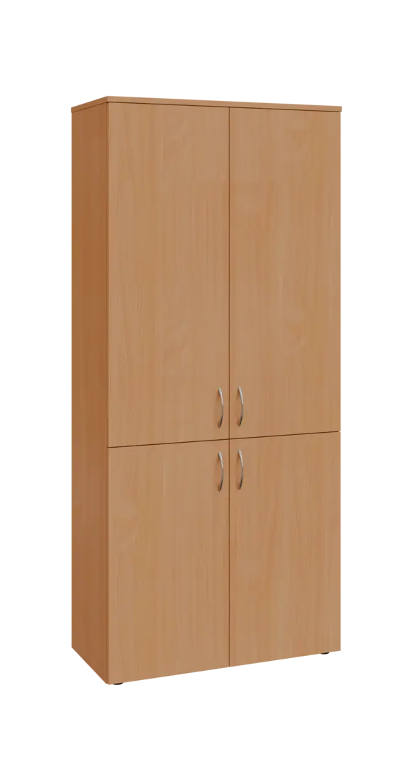 BN 5 - 84D kancelářská skříň, 4-dveřová, 1800x800x400, buk royal