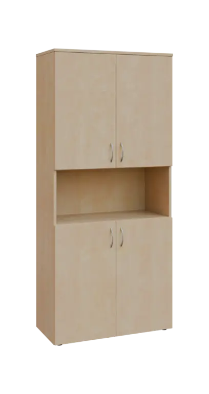 BN 5 - 84DN kancelářská skříň, 4-dvéřová/nika, 1800x800x400, bříza irská