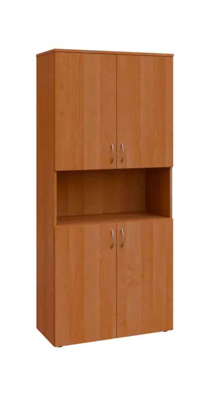 BN 5 - 84DN kancelářská skříň, 4-dvéřová/nika, 1800x800x400, olše jantar