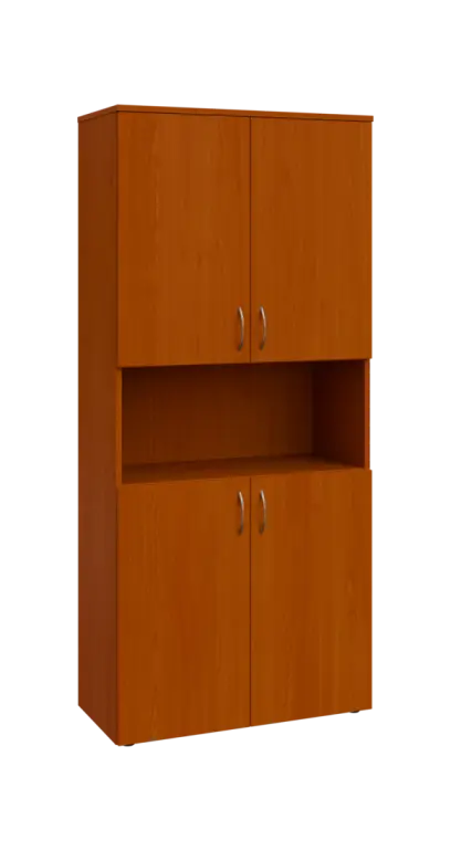 BN 5 - 84DN kancelářská skříň, 4-dvéřová/nika, 1800x800x400, třešeň šumavská