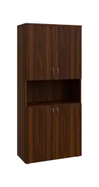 BN 5 - 84DN kancelářská skříň, 4-dvéřová/nika, 1800x800x400, ořech královský