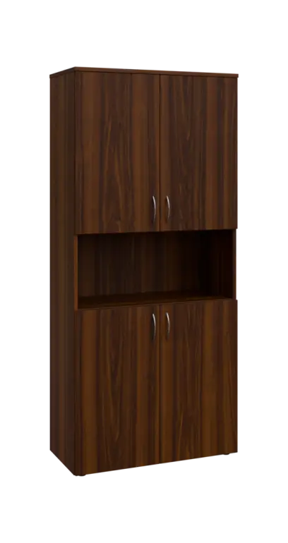 BN 5 - 84DN kancelářská skříň, 4-dvéřová/nika, 1800x800x400, ořech královský
