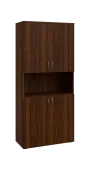 BN 5 - 84DN kancelářská skříň, 4-dvéřová/nika, 1800x800x400, ořech královský