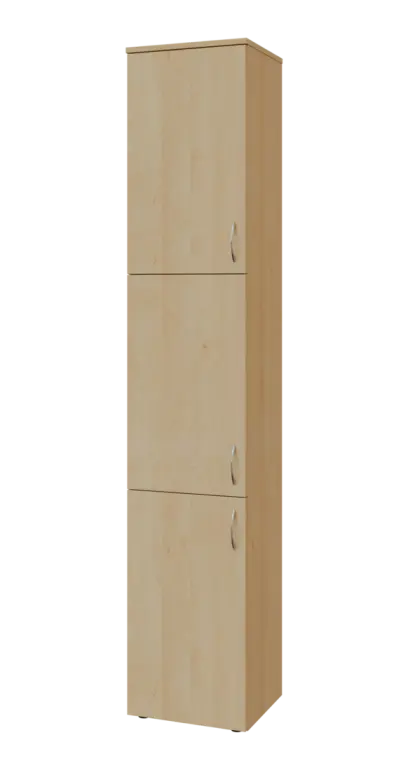 BN 6 - 43D kancelářská skříň, 3-dveřová, levá, 2150x400x400, javor horský