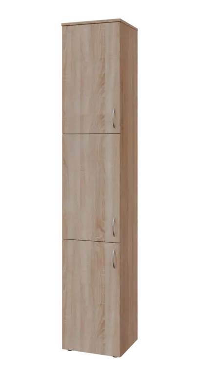 BN 6 - 43D kancelářská skříň, 3-dveřová, levá, 2150x400x400, dub bardolino