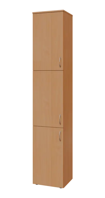 BN 6 - 43D kancelářská skříň, 3-dveřová, levá, 2150x400x400, buk royal