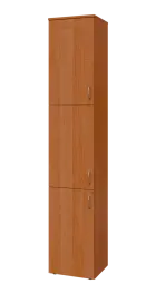 BN 6 - 43D kancelářská skříň, 3-dveřová, levá, 2150x400x400, olše jantar