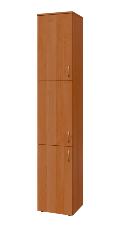 BN 6 - 43D kancelářská skříň, 3-dveřová, levá, 2150x400x400, olše jantar