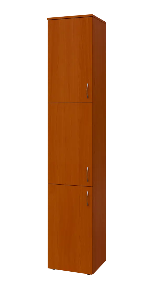 BN 6 - 43D kancelářská skříň, 3-dveřová, levá, 2150x400x400, třešeň šumavská