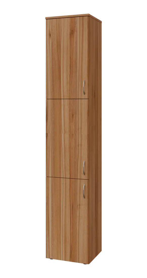 BN 6 - 43D kancelářská skříň, 3-dveřová, levá, 2150x400x400, ořech světlý