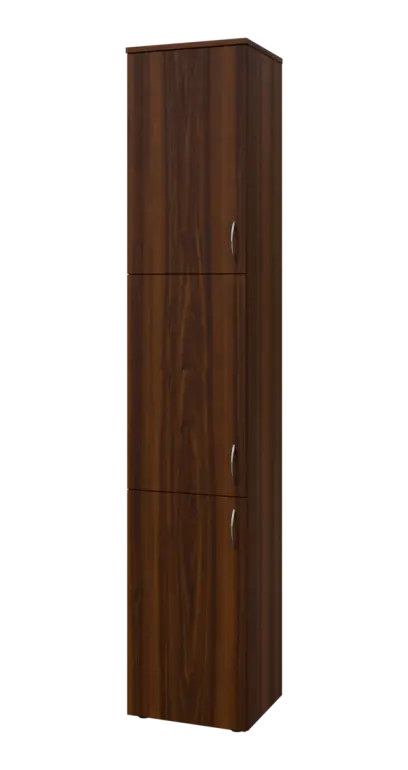 BN 6 - 43D kancelářská skříň, 3-dveřová, levá, 2150x400x400, ořech královský