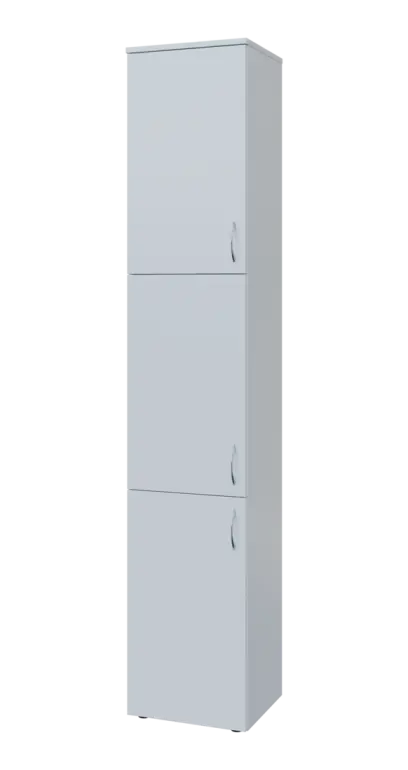 BN 6 - 43D kancelářská skříň, 3-dveřová, levá, 2150x400x400, bílá