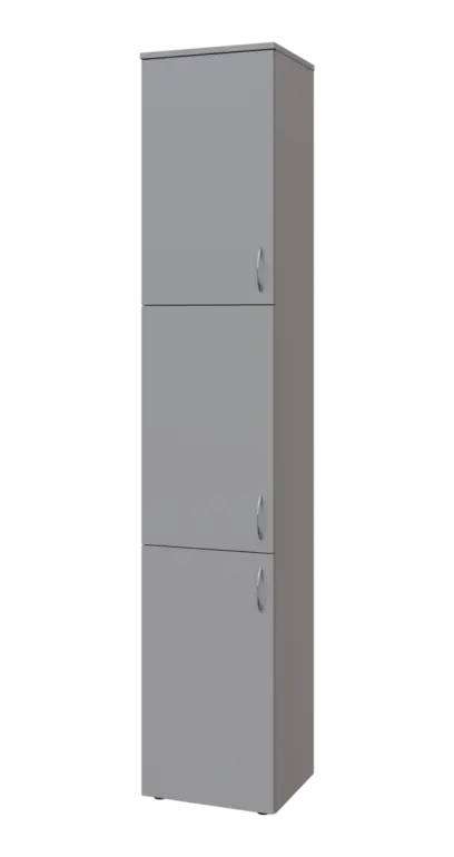 BN 6 - 43D kancelářská skříň, 3-dveřová, levá, 2150x400x400, šedá