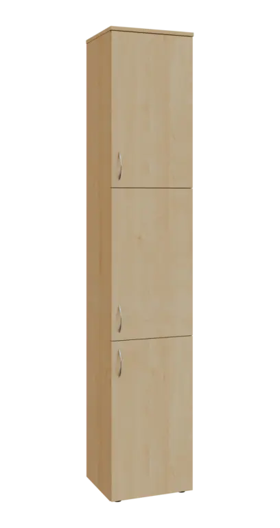 BN 6 - 43D kancelářská skříň, 3-dveřová, pravá, 2150x400x400, javor horský