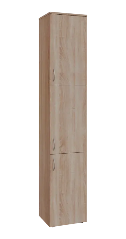 BN 6 - 43D kancelářská skříň, 3-dveřová, pravá, 2150x400x400, dub bardolino