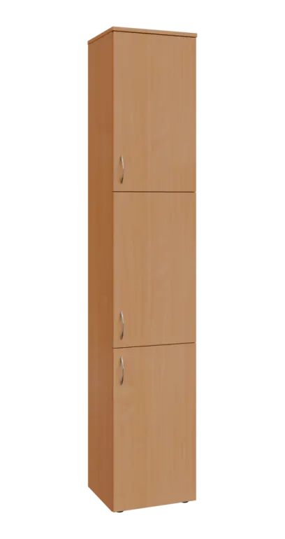 BN 6 - 43D kancelářská skříň, 3-dveřová, pravá, 2150x400x400, buk royal