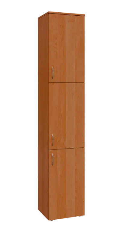 BN 6 - 43D kancelářská skříň, 3-dveřová, pravá, 2150x400x400, olše jantar