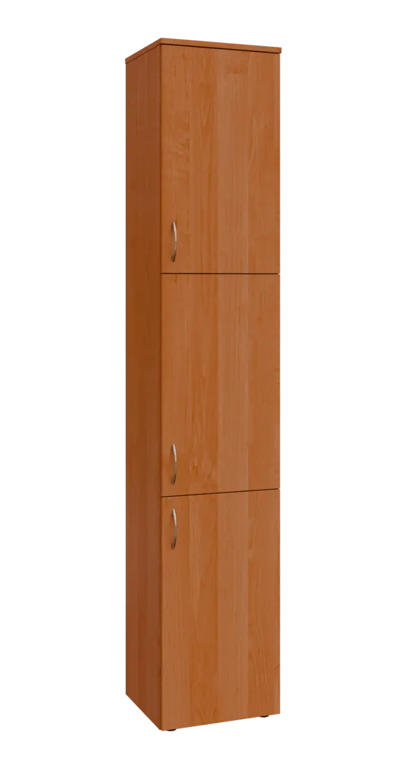 BN 6 - 43D kancelářská skříň, 3-dveřová, pravá, 2150x400x400, olše jantar