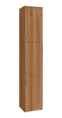 BN 6 - 43D kancelářská skříň, 3-dveřová, pravá, 2150x400x400, ořech světlý