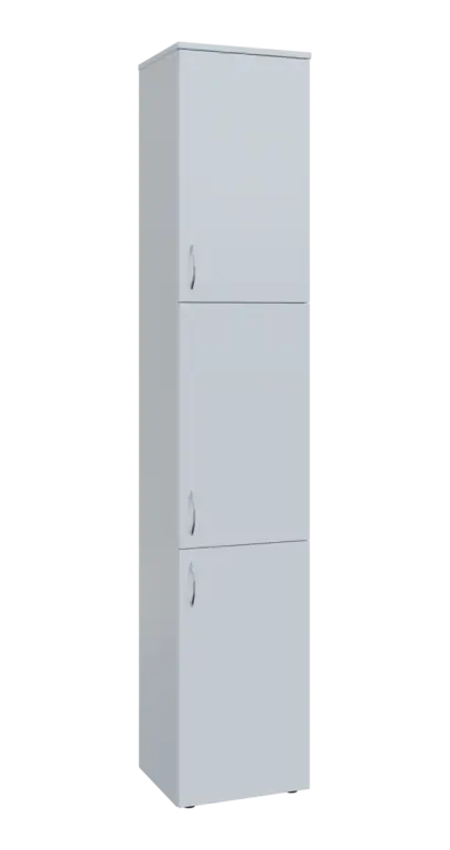 BN 6 - 43D kancelářská skříň, 3-dveřová, pravá, 2150x400x400, bílá