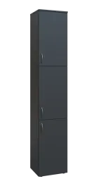 BN 6 - 43D kancelářská skříň, 3-dveřová, pravá, 2150x400x400, antracit