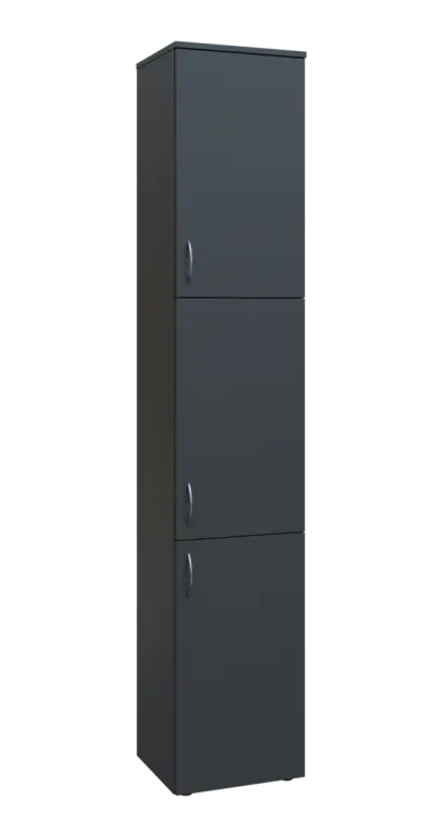 BN 6 - 43D kancelářská skříň, 3-dveřová, pravá, 2150x400x400, antracit