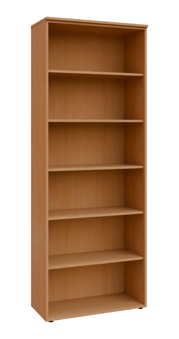 BN 6 - 8N kancelářská skříň, nika, 2150x800x400, buk royal