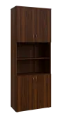 BN 6 - 84DN kancelářská skříň, 4-dveřová/nika, 2150x800x400, ořech královský