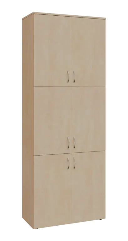 BN 6 - 86D kancelářská skříň, 6-dveřová, 2150x800x400, bříza irská