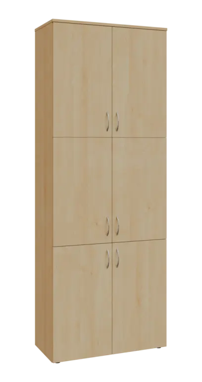 BN 6 - 86D kancelářská skříň, 6-dveřová, 2150x800x400, javor horský