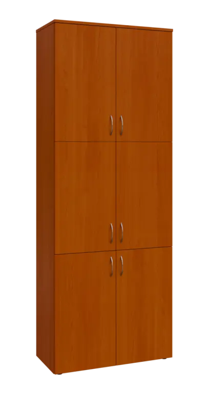 BN 6 - 86D kancelářská skříň, 6-dveřová, 2150x800x400, třešeň šumavská