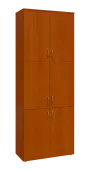 BN 6 - 86D kancelářská skříň, 6-dveřová, 2150x800x400, třešeň šumavská