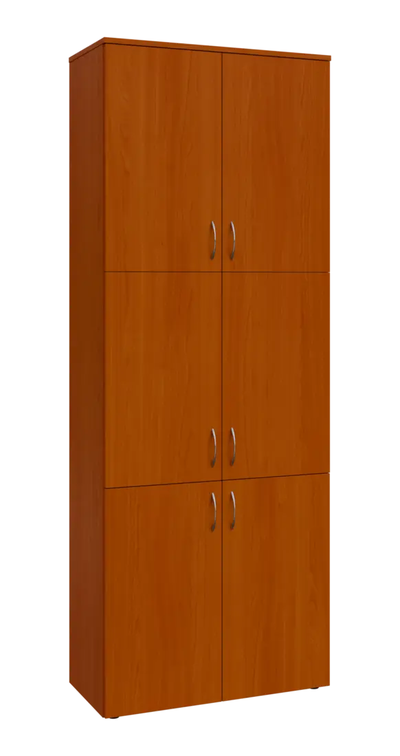 BN 6 - 86D kancelářská skříň, 6-dveřová, 2150x800x400, třešeň šumavská