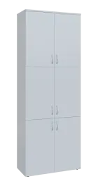 BN 6 - 86D kancelářská skříň, 6-dveřová, 2150x800x400, bílá
