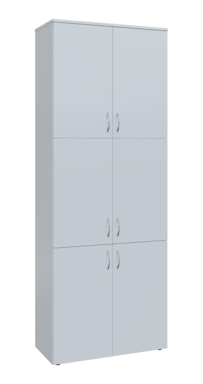 BN 6 - 86D kancelářská skříň, 6-dveřová, 2150x800x400, bílá