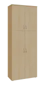 BN 6 - 84D kancelářská skříň, 4-dveřová, 2150x800x400, javor horský
