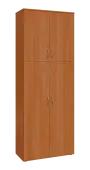 BN 6 - 84D kancelářská skříň, 4-dveřová, 2150x800x400, olše jantar