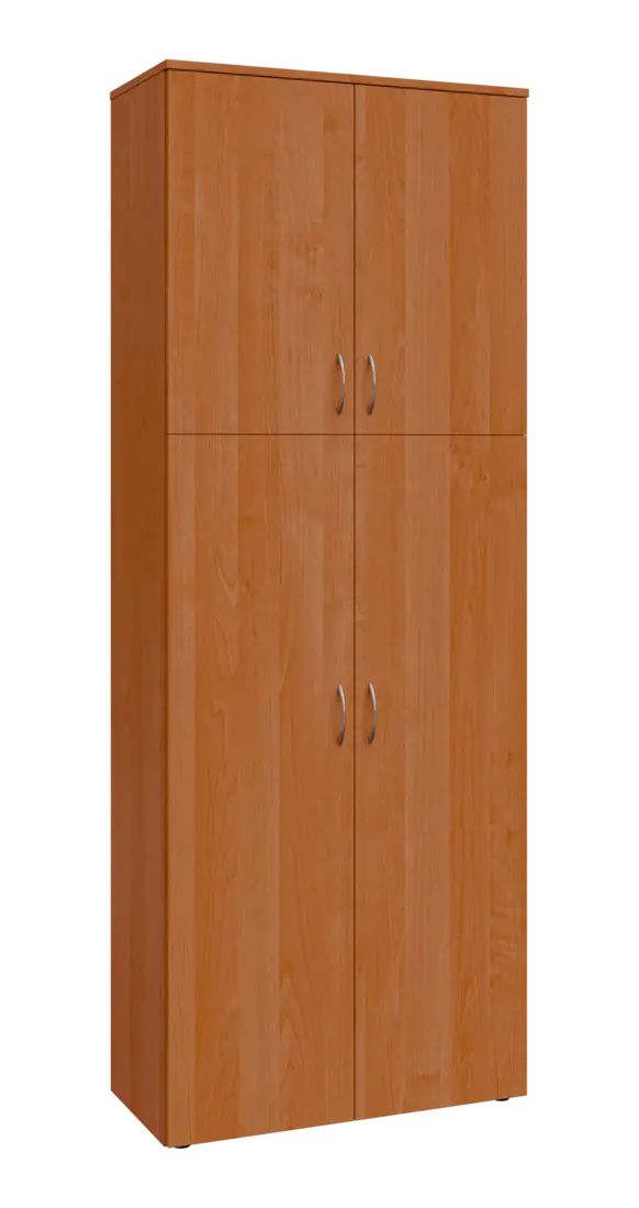 BN 6 - 84D kancelářská skříň, 4-dveřová, 2150x800x400, olše jantar
