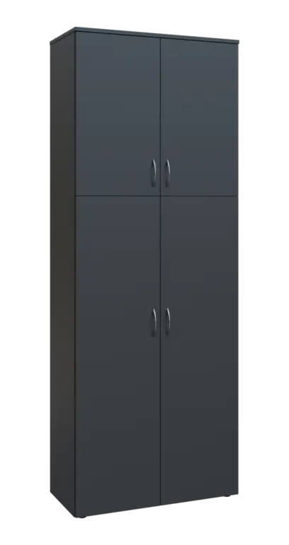 BN 6 - 84D kancelářská skříň, 4-dveřová, 2150x800x400, antracit