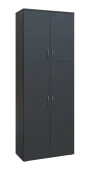 BN 6 - 84D kancelářská skříň, 4-dveřová, 2150x800x400, antracit