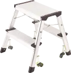 STEP MOBIL 102, hliníkové schůdky mobilní, oboustranné, 2x2 stupně