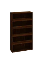 KNI 30 regál knihovnický, zvýšený okraj polic, 1450x800x300, ořech královský