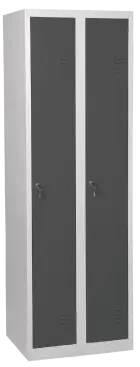 JP - 600 skříň šatní, 1850x600x500 mm, 2-dílná, šedá/antracitová