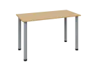 VOS 120/LAK jednací stůl 740x1200x600 mm, podnož stříbrná, deska javor horský
